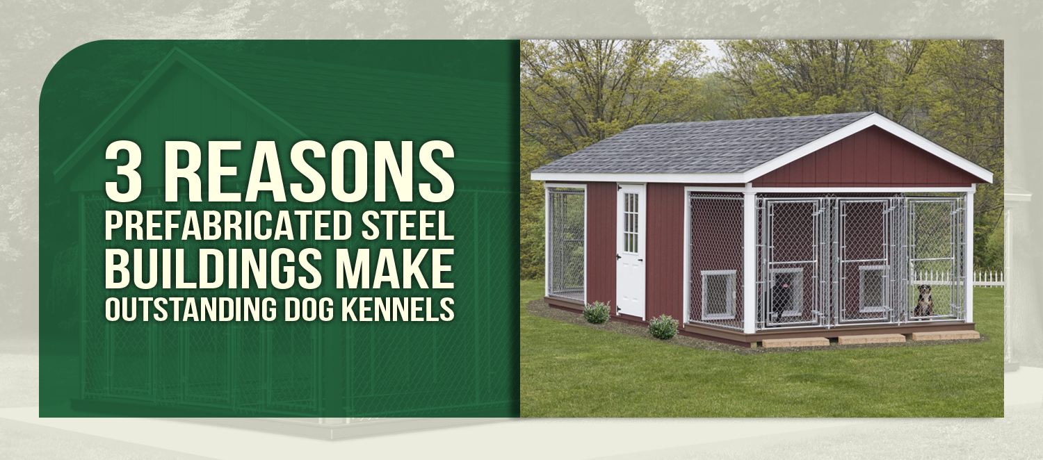 3 Reasons Prefabricated Steel Buildings Make Outstanding Dog Kennels
