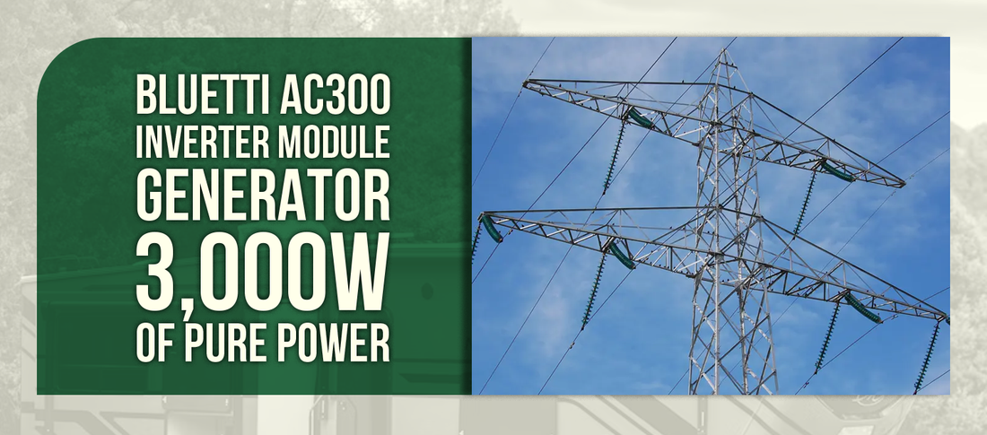 BLUETTI AC300 Inverter Module Generator — 3,000W of Pure Power