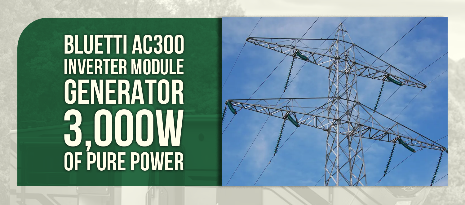 BLUETTI AC300 Inverter Module Generator — 3,000W of Pure Power