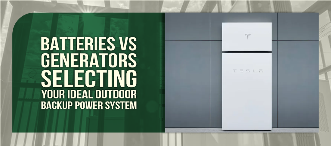 Batteries vs Generators Selecting Your Ideal Outdoor Backup Power System