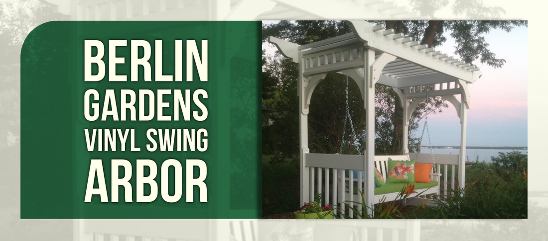 Berlin Gardens Vinyl Swing Arbor