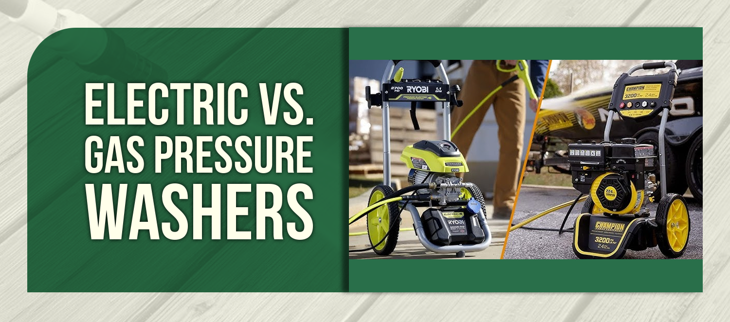 Electric vs. Gas Pressure Washers