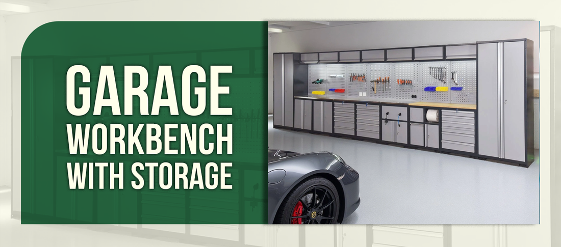 Garage Workbench with Storage