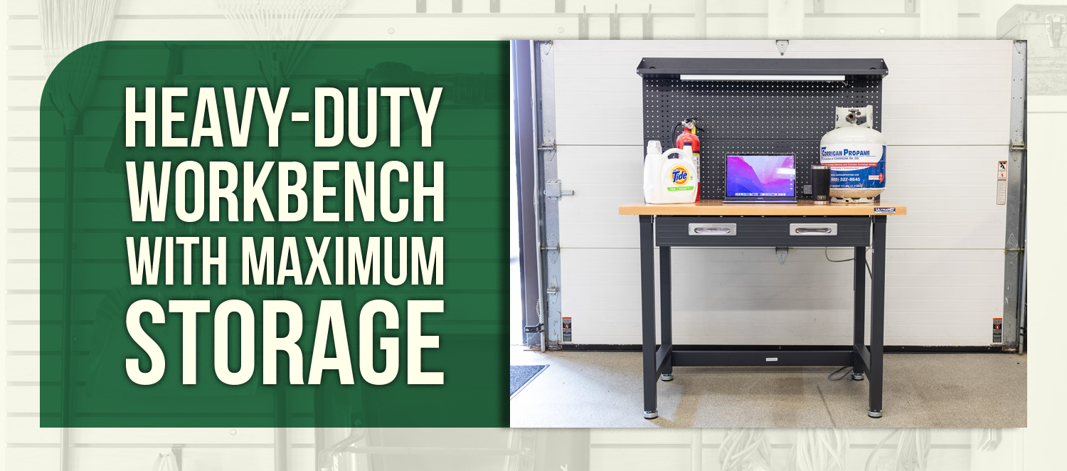 Heavy-Duty Workbench With Maximum Storage