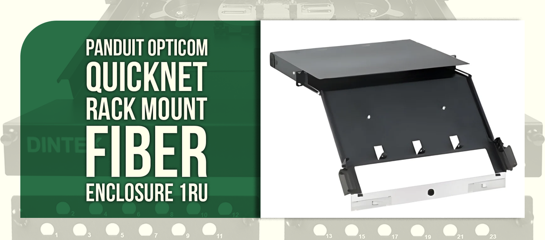Panduit OptiCom QuickNet Rack Mount Fiber Enclosure — 1RU