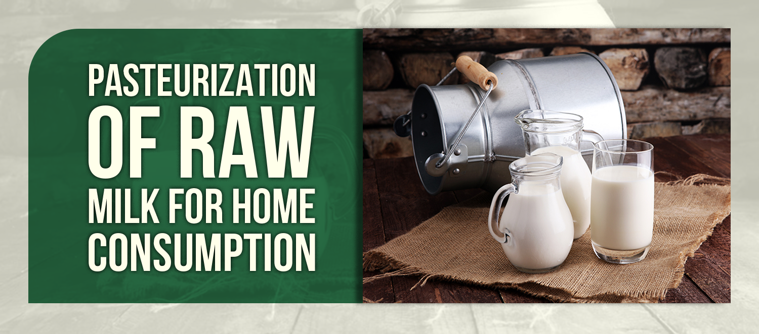 Pasteurization of Raw Milk for Home Consumption