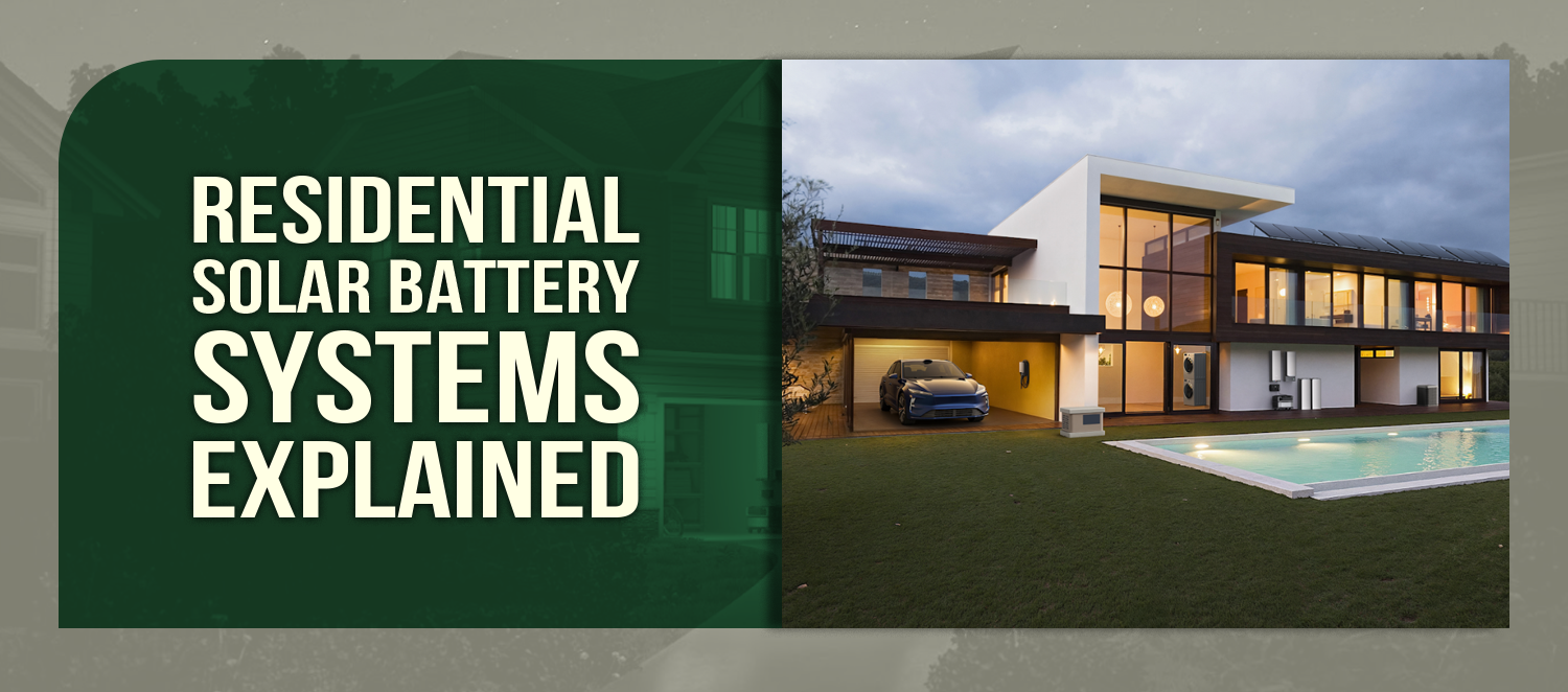 Residential Solar Battery Systems Explained