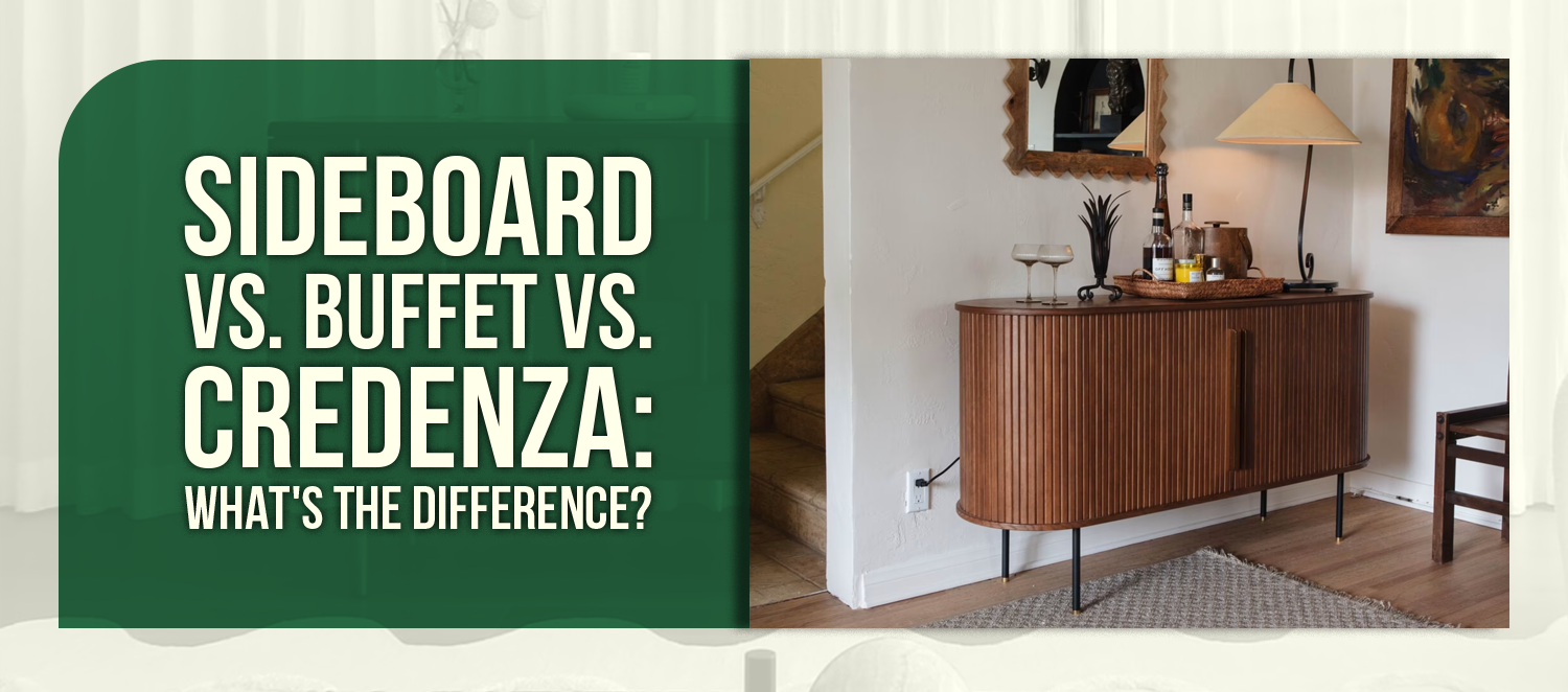 Sideboard vs. Buffet vs. Credenza: What's the Difference?