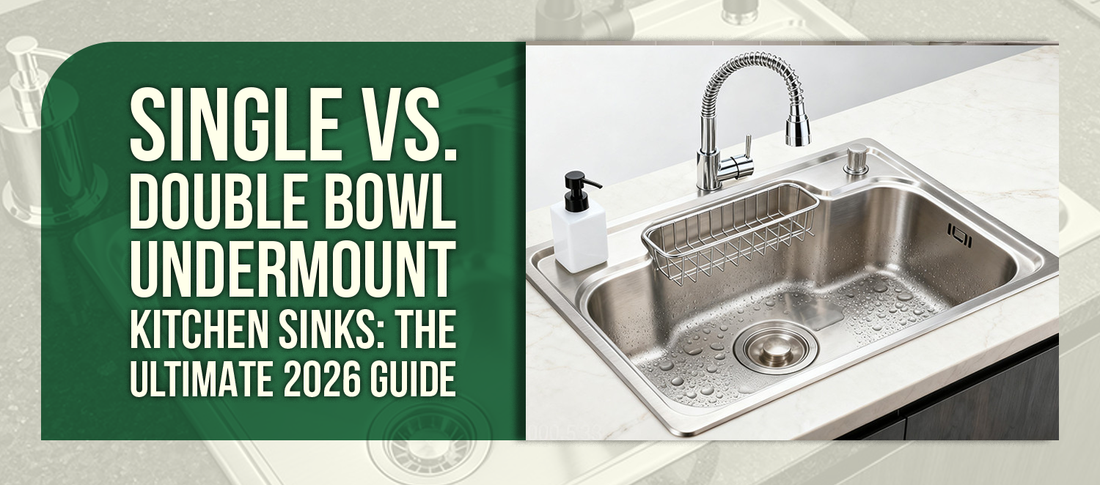 Single vs. Double Bowl Undermount Kitchen Sinks: The Ultimate 2026 Guide