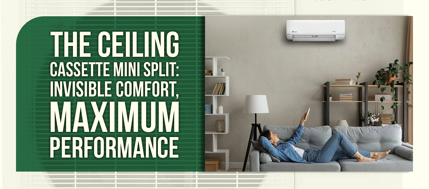 The Ceiling Cassette Mini Split: Invisible Comfort, Maximum Performance