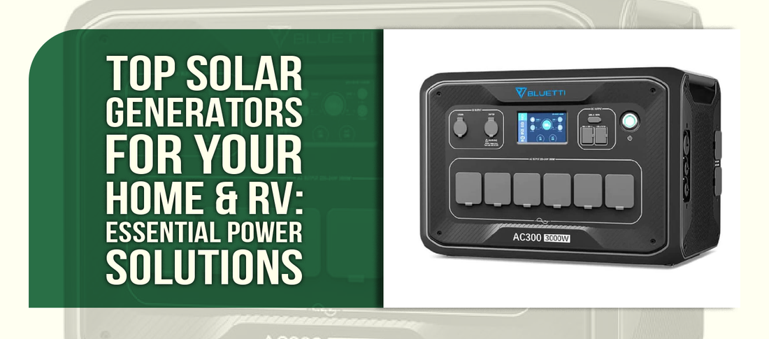 Top Solar Generators for Your Home & RV: Essential Power Solutions