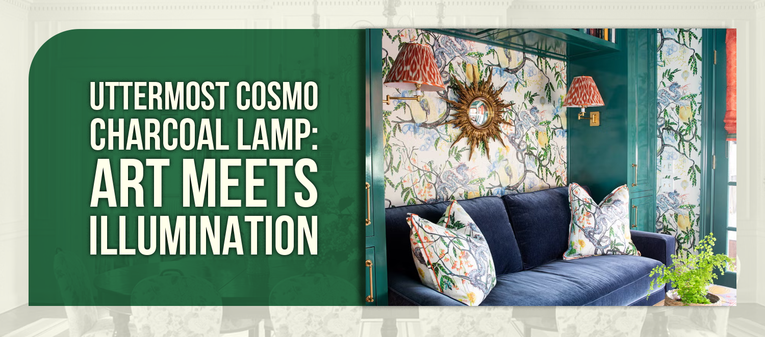 Uttermost Cosmo Charcoal Lamp: Art Meets Illumination