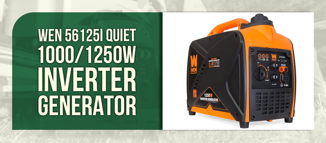 WEN 56125i Quiet 1000/1250W Inverter Generator