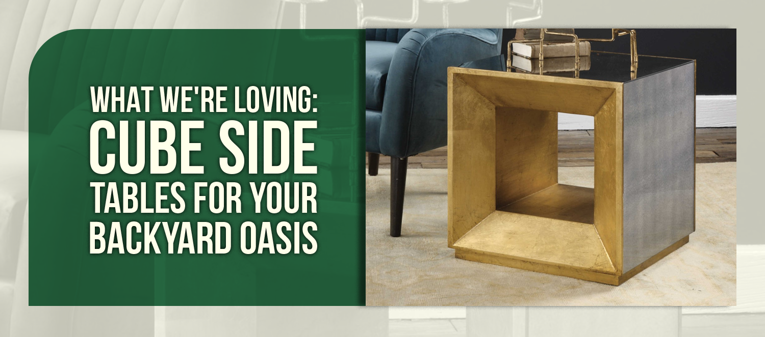 What We're Loving: Cube Side Tables for Your Backyard Oasis