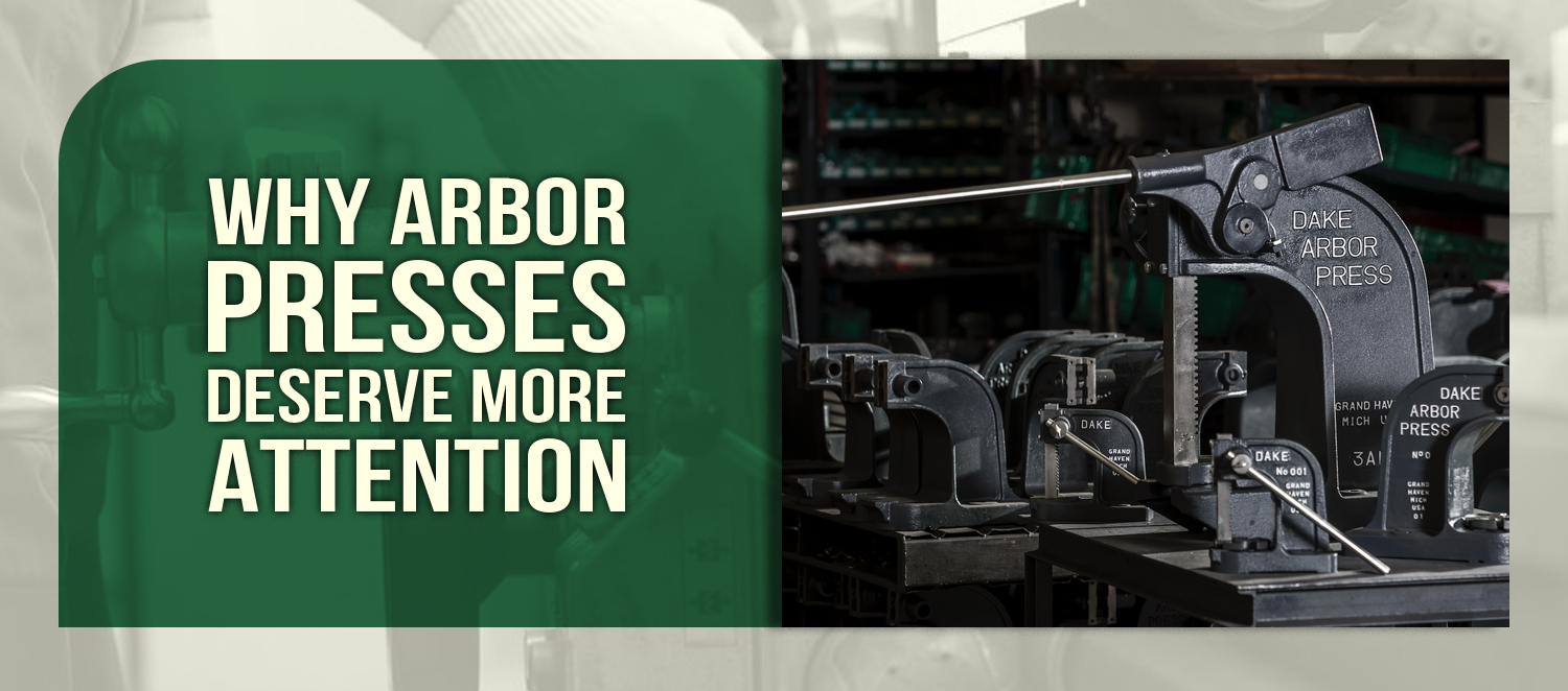 When arbor presses come to mind, you might envision & traditional vintage mechanical equipment, or perhaps they don't immediately capture your attention.