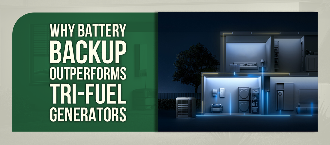 Why Battery Backup Outperforms Tri-Fuel Generators