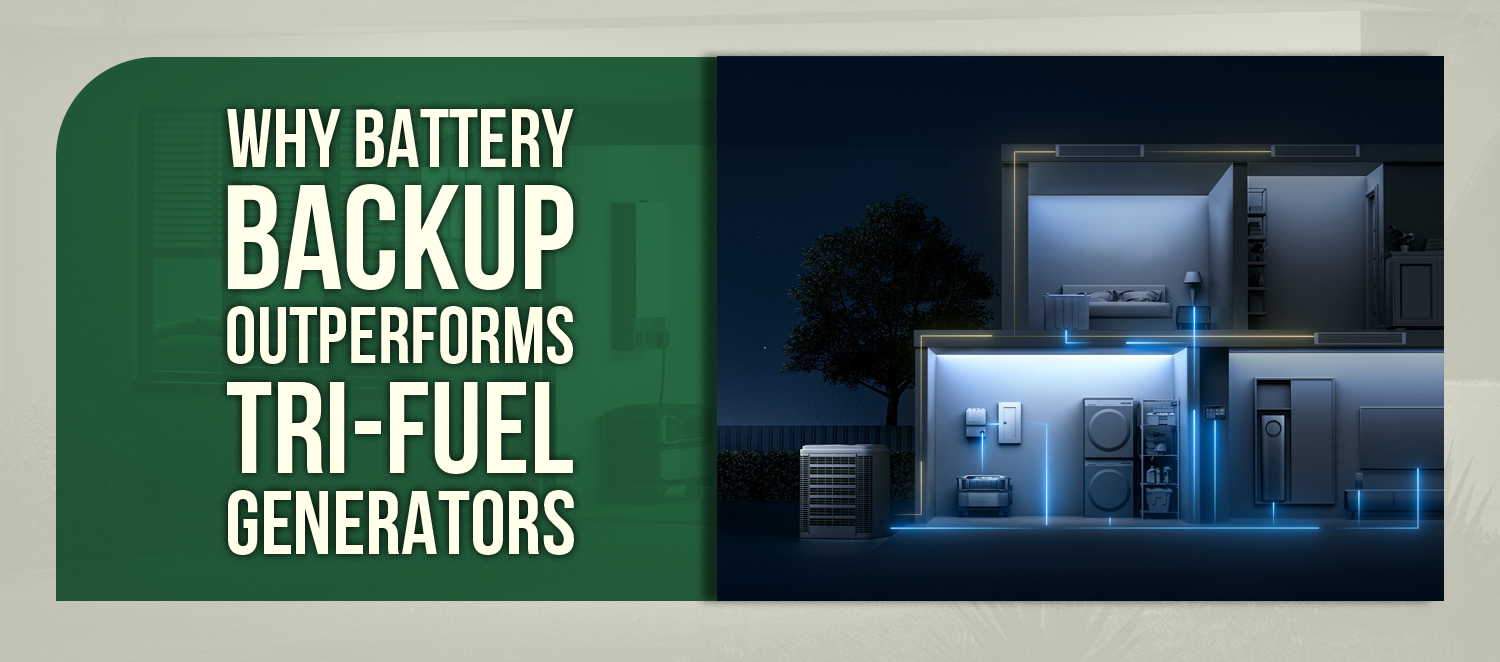Why Battery Backup Outperforms Tri-Fuel Generators