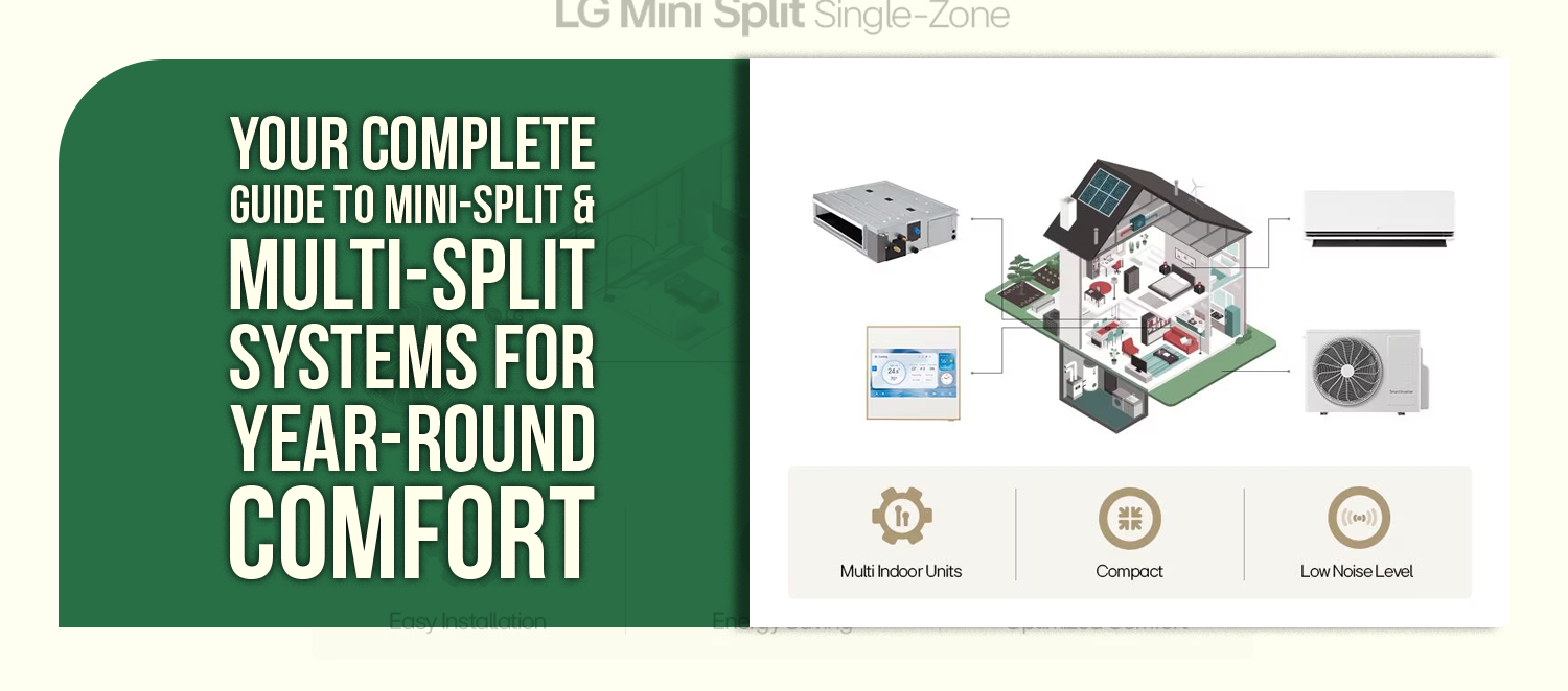 Your Complete Guide to Mini-Split & Multi-Split Systems for Year-Round Comfort
