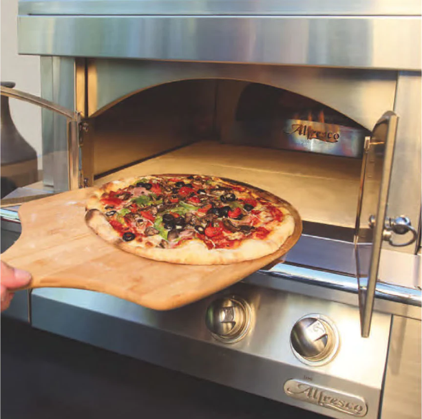 Alfresco Gas-Fired Pizza Oven with Pizza