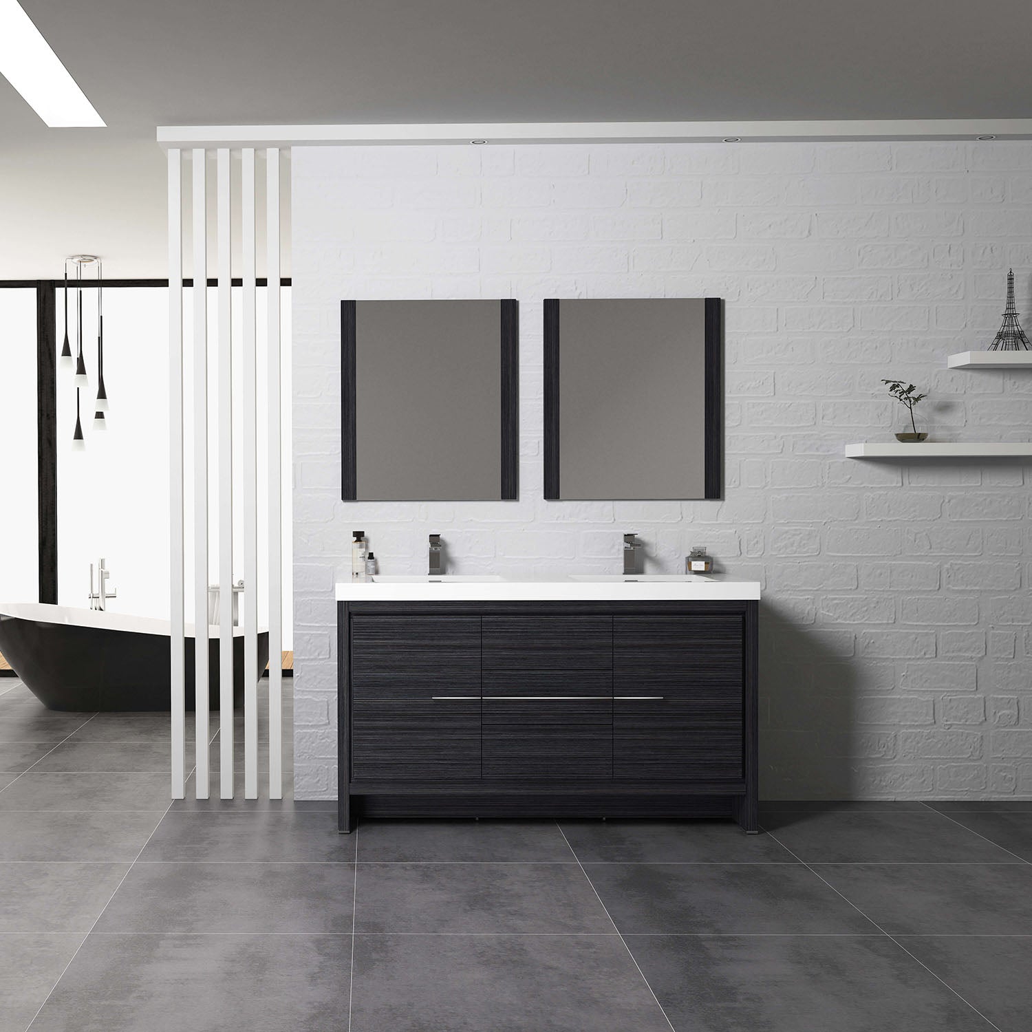 Blossom Milan 60 Inch Bathroom Vanity - V8014 60 01