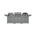 TYTUS Modular Grilling Collection 4-Burner Gas Grill, Pellet Smoker with Cart and Pizza Oven with Cart - TDT-BUN-008