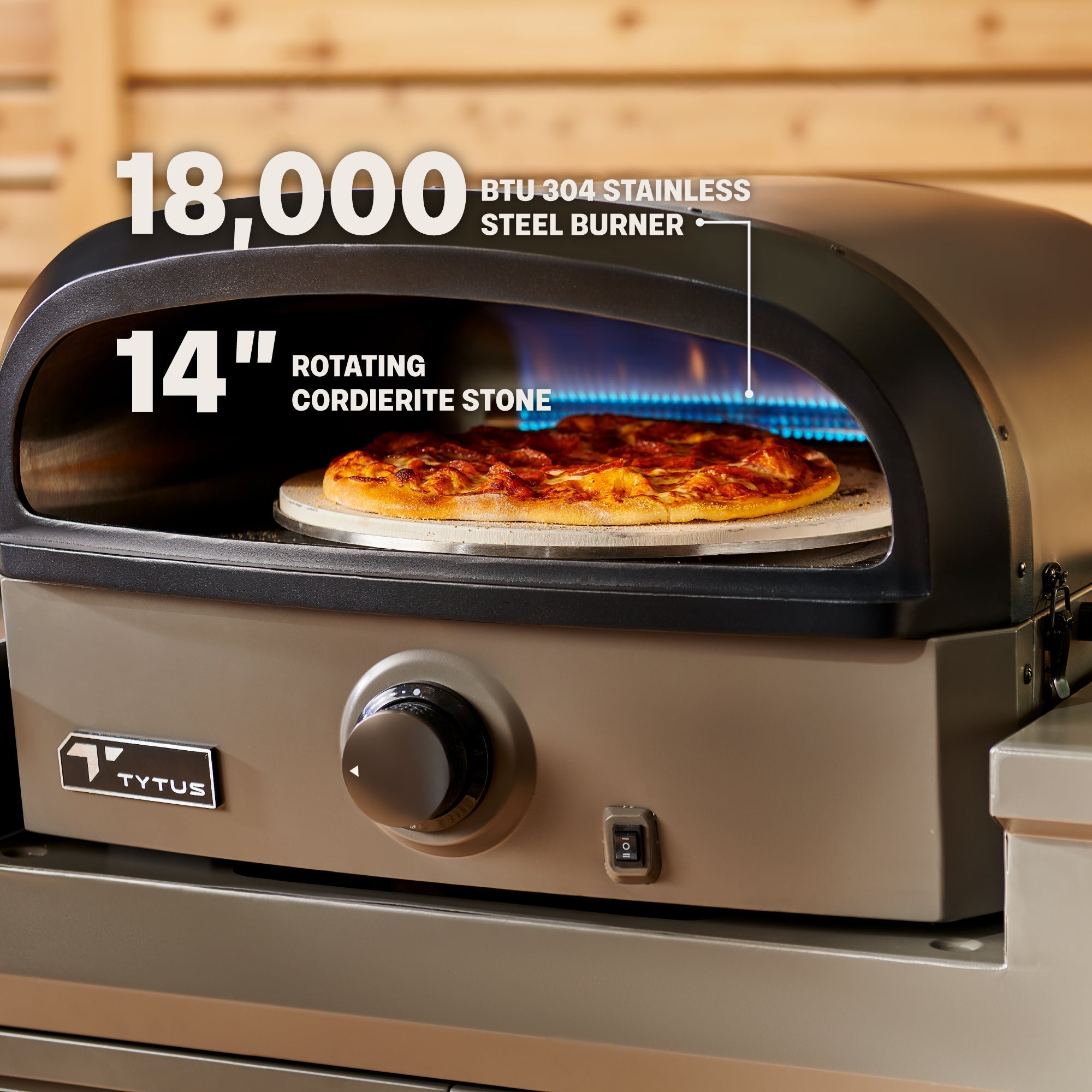TYTUS Modular Grilling Collection 4-Burner Gas Grill, Pellet Smoker with Cart and Pizza Oven with Cart - TDT-BUN-008