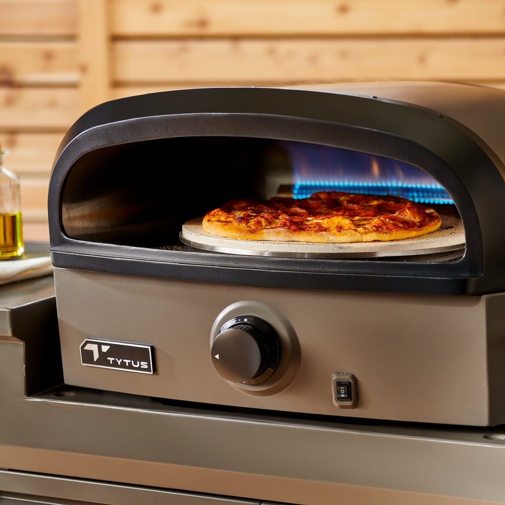 TYTUS Emberwood Pizza Oven with Grill and Prep Cart - TDT-CRT-GPZA