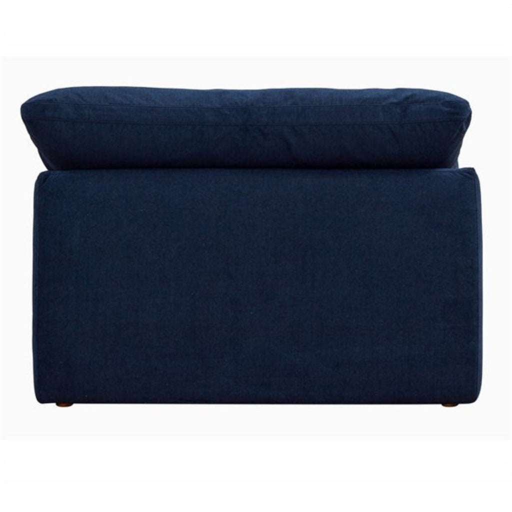Sunset Trading Cloud Puff 4 Piece 132" Wide Slipcovered Modular Sectional Sofa with Ottoman - SU-1458-49-1C-2A-1O