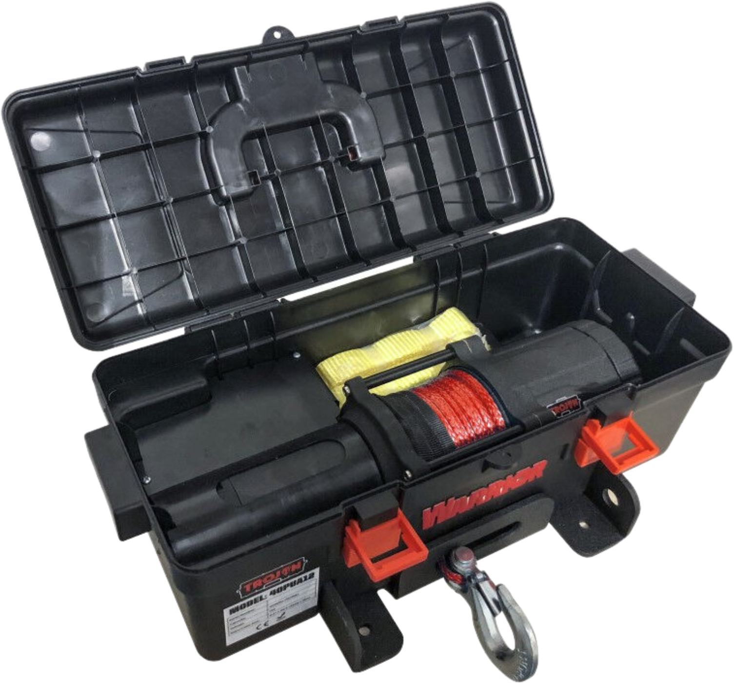 DK2 40PUA12 4,000 lbs. Capacity Warrior Trojan Electric Synthetic Winch Cable New - 40PUA12