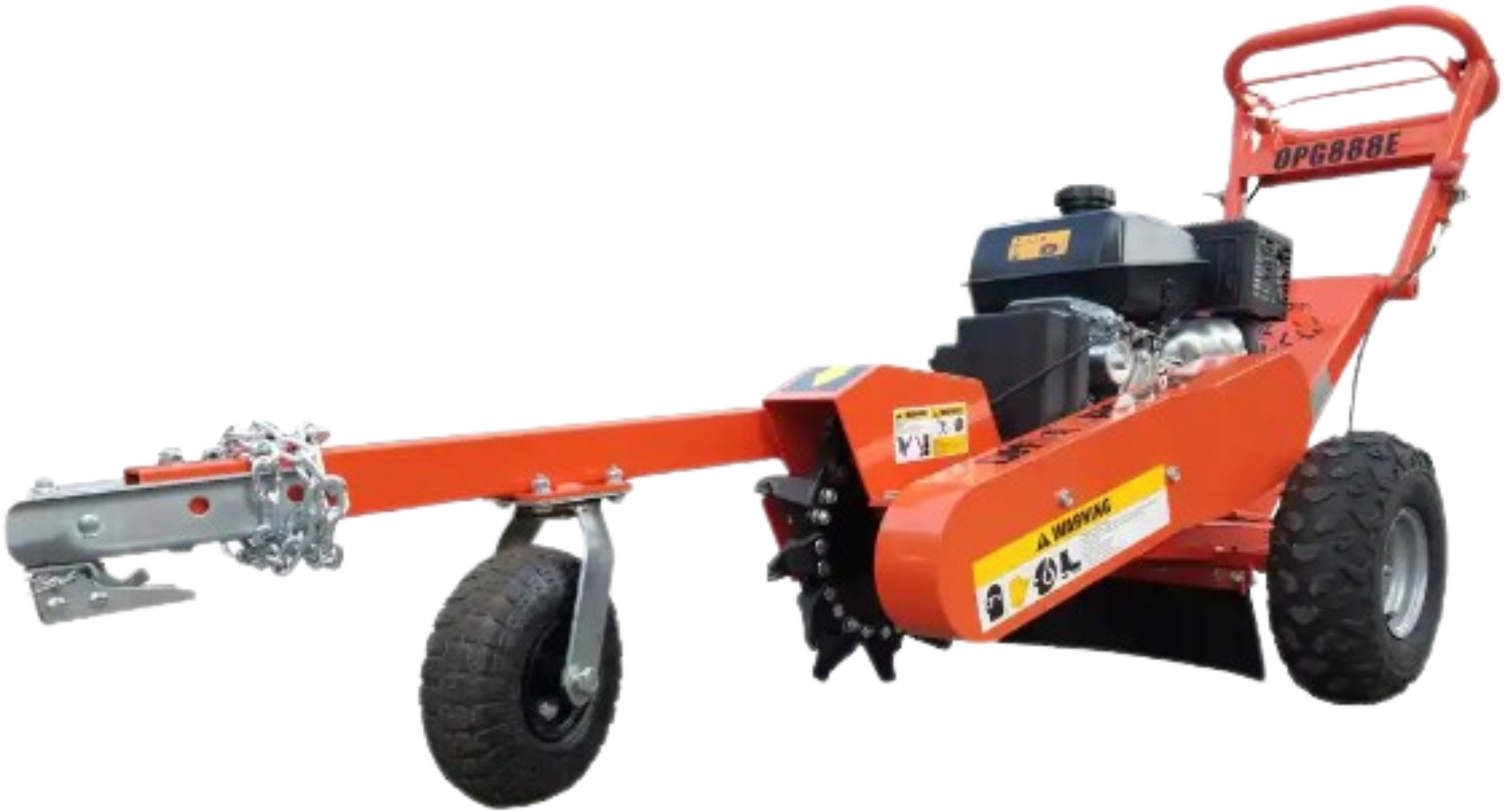 DK2 OPG888E 14 in. 14 HP CH440 Engine Electric Start Stump Grinder with Towbar New - OPG888E