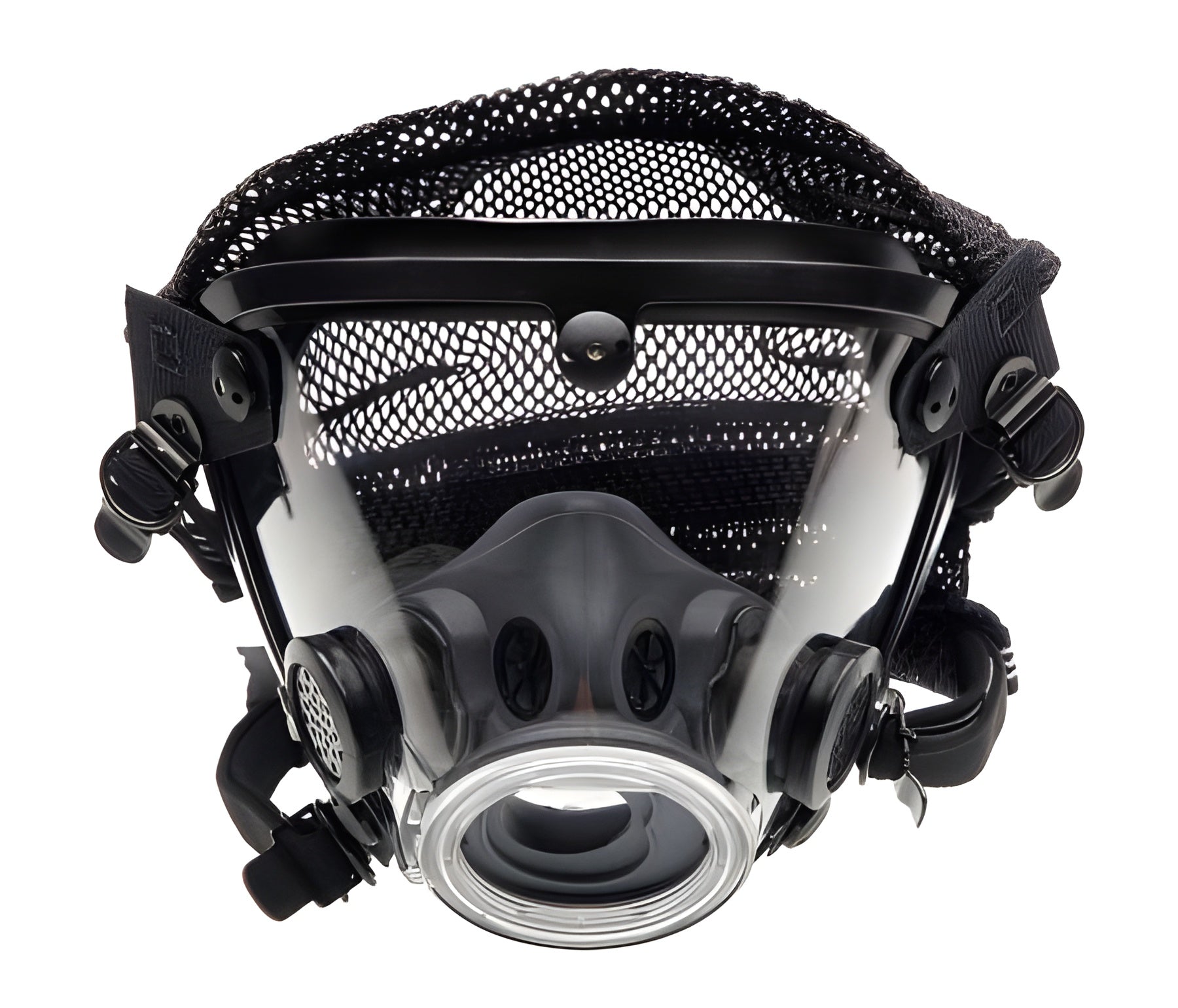 Grainger AV-2000 - Reusable Respirator Industrial Full Face Adjustable Head Strap Large Black - 35T206