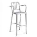Emeco 1006 Navy Barstool With Arms - 1006 30A