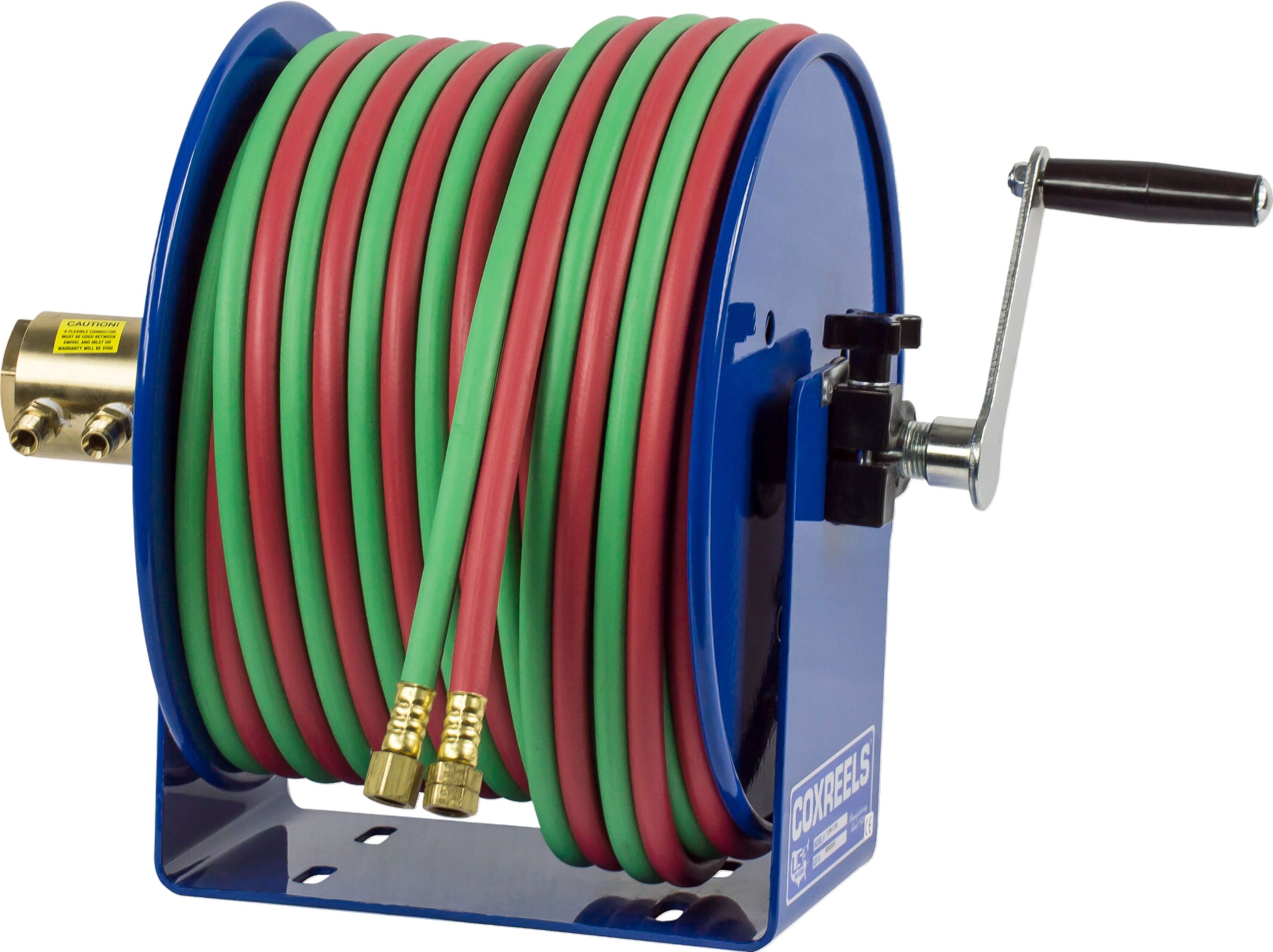 Coxreels  Hand Crank Hose Reel for 1/4" x 100' Twin Oxy-Acetylene Welding Hose New - 112W-1-100