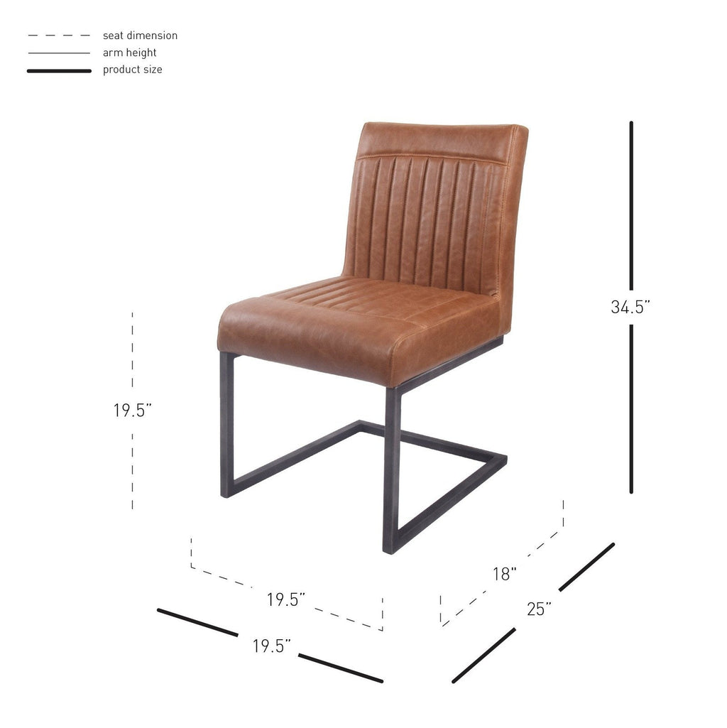 New Pacific Direct Ronan PU Leather Dining Chair, (Set of 2) -  1060002-215
