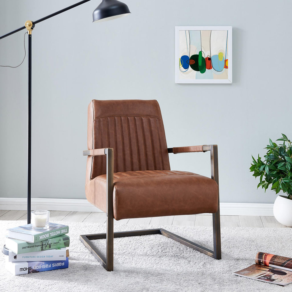 New Pacific Direct Jonah PU Arm Chair  - 1060006-215