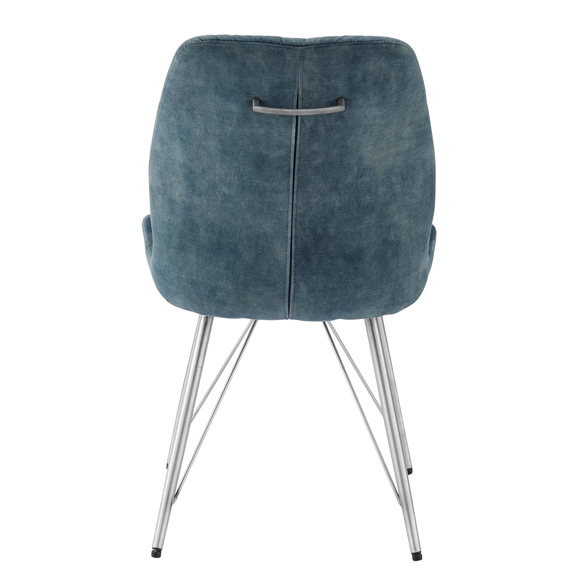 New Pacific Direct Raven Velvet Fabric Dining Side Chair, (Set of 2) 1060018-217 - 1060018-217