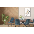 New Pacific Direct Raven Velvet Fabric Dining Side Chair, (Set of 2) 1060018-217 - 1060018-217