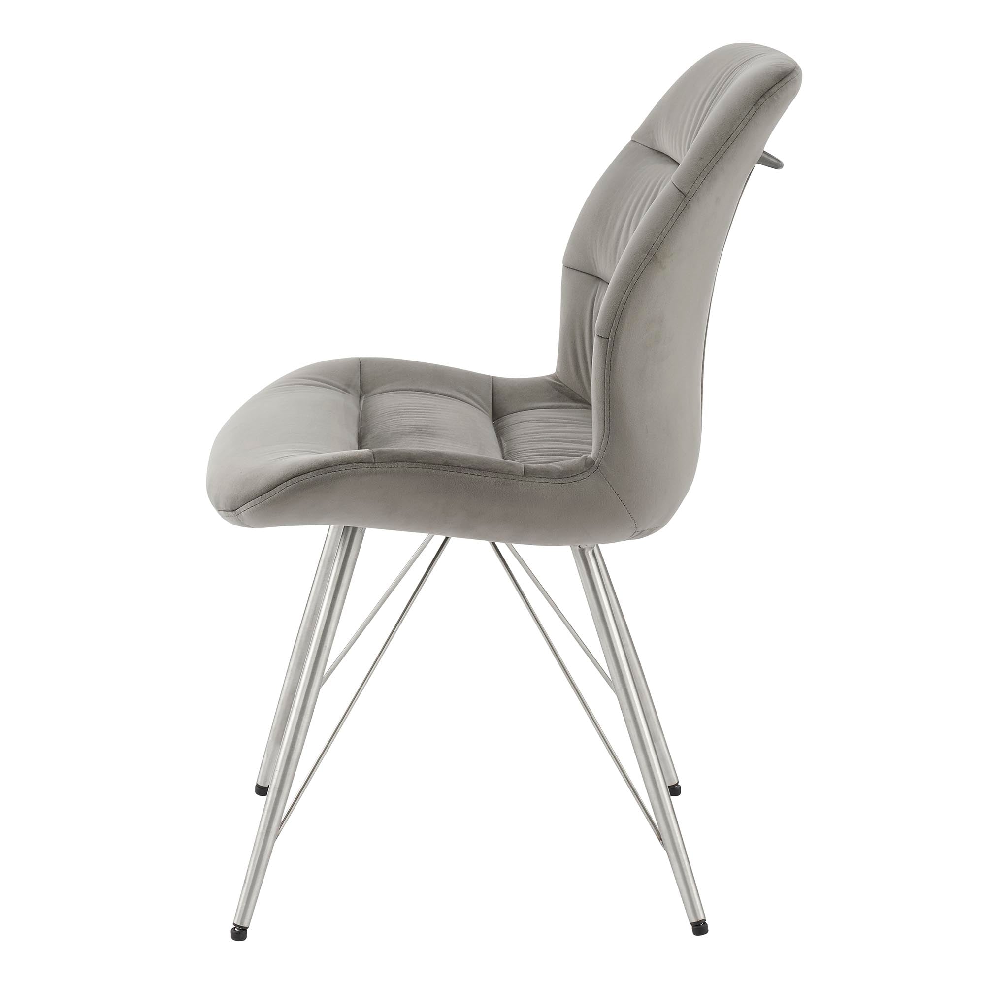 New Pacific Direct Raven Velvet Fabric Dining Side Chair, (Set of 2) 1060018-363 - 1060018-363