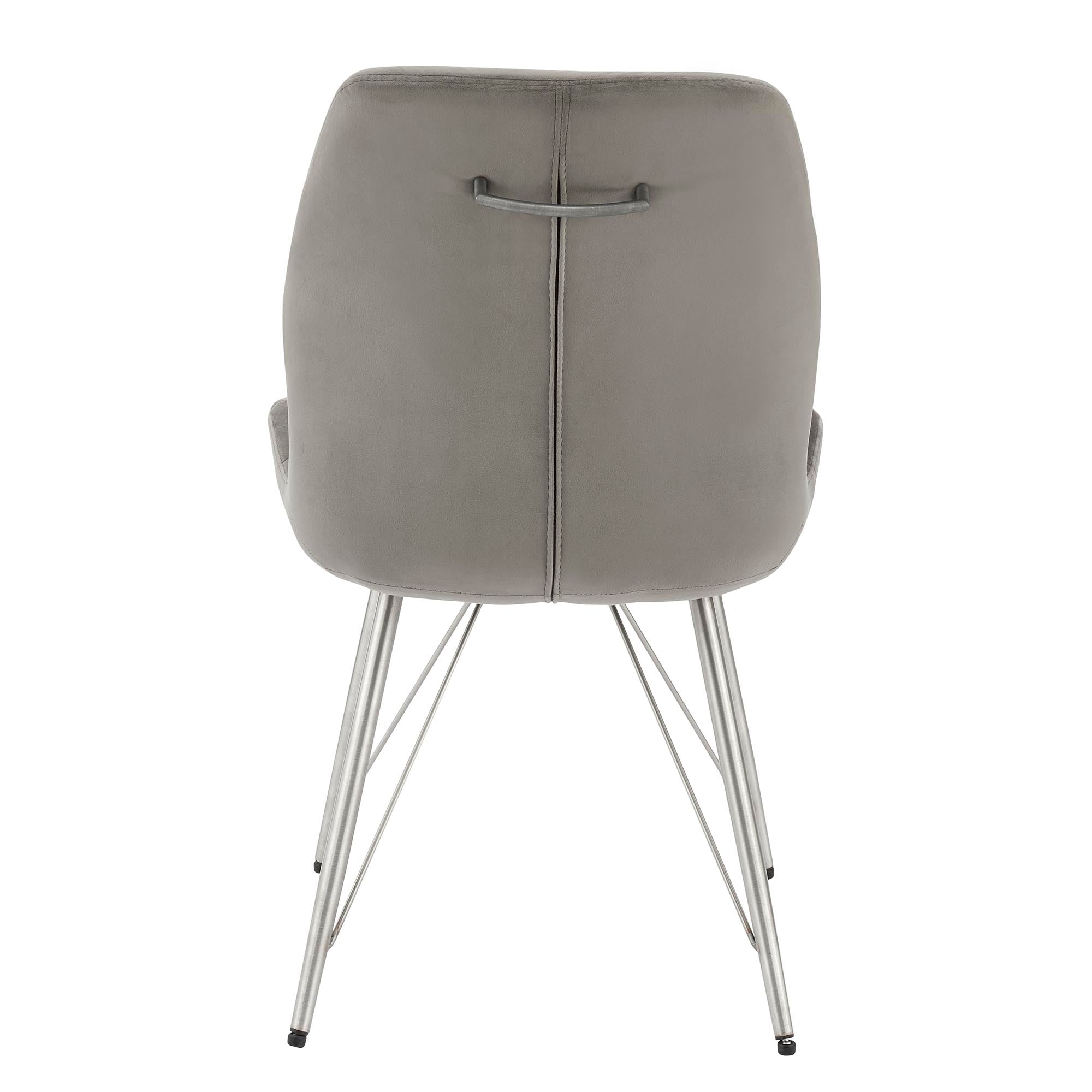 New Pacific Direct Raven Velvet Fabric Dining Side Chair, (Set of 2) 1060018-363 - 1060018-363