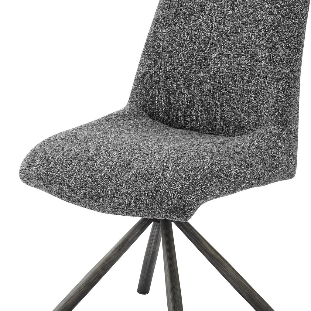 New Pacific Direct Viona Fabric Swivel Dining Side Chair (Seat), (Set of 2) 1060019-219 - 1060019-219