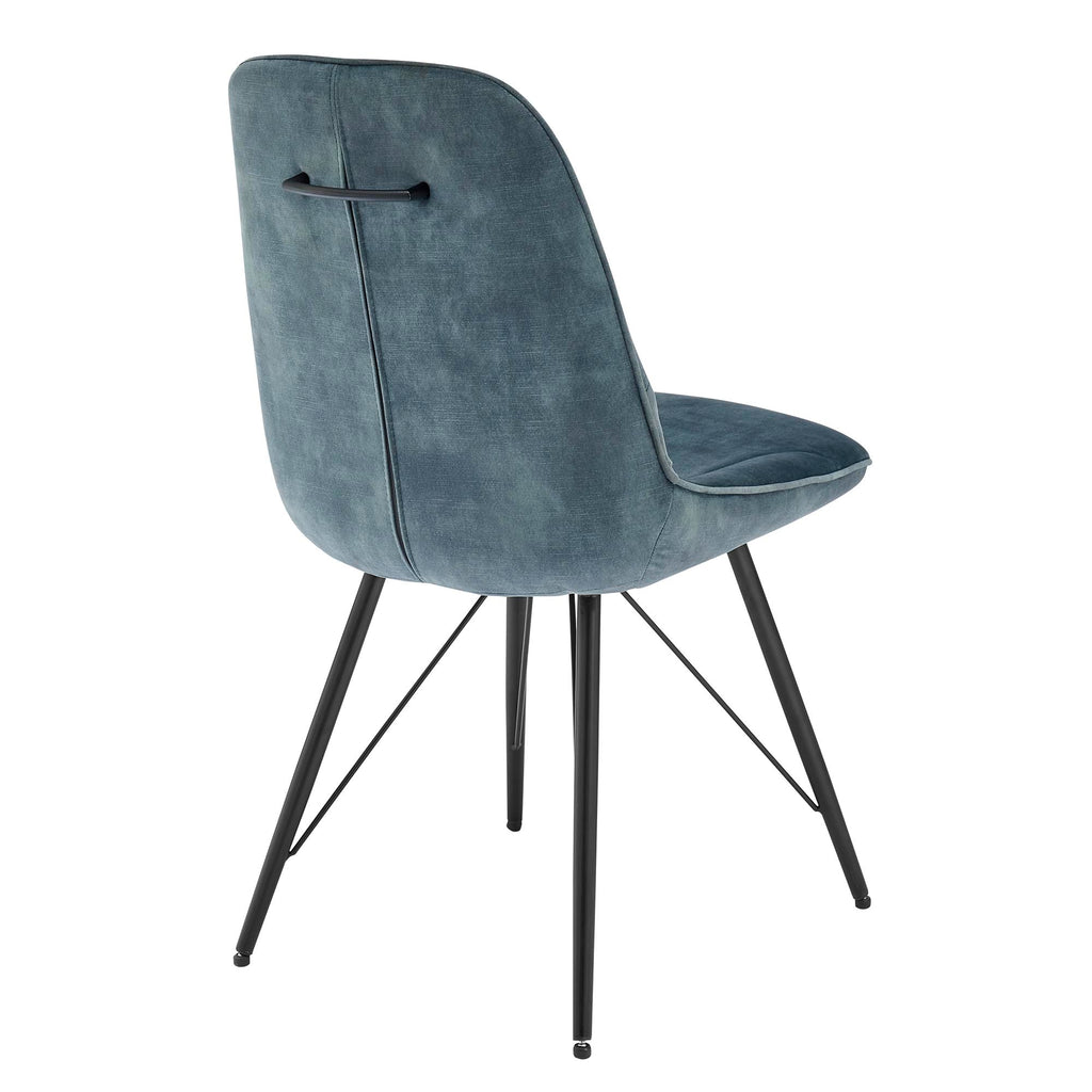 New Pacific Direct Pablo Velvet Fabric Dining Side Chair, (Set of 2) 1060021-217 - 1060021-217