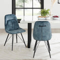 New Pacific Direct Pablo Velvet Fabric Dining Side Chair, (Set of 2) 1060021-217 - 1060021-217