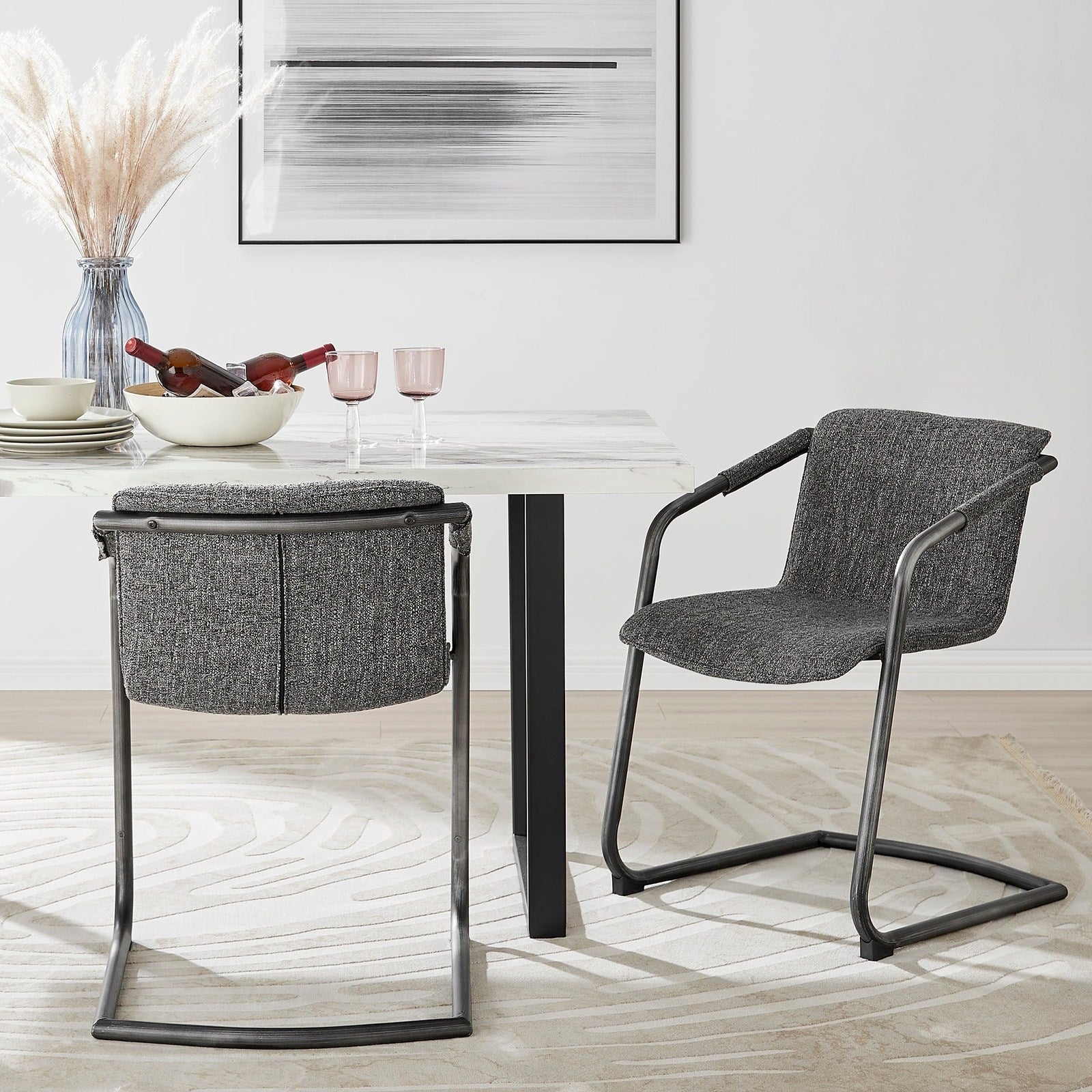 New Pacific Direct Indy Fabric Dining Side Chair, (Set of 2) 1060029-219 - 1060029-219