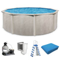 Aquarian Phoenix 24'x52" Round Above Ground Pool w/ Pump, Ladder, Liner, Skimmer - 109175