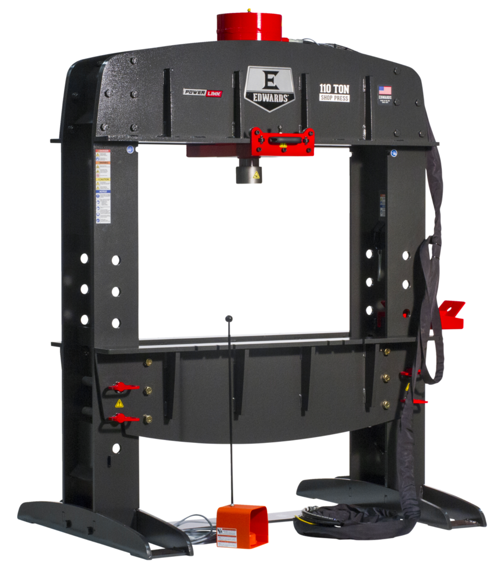 EDWARDS 110 Ton Shop Press & Portable Power Unit - ED9-HAT9010