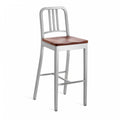 Emeco Navy Barstool With Wood Seat - 1104 30 CHERRY