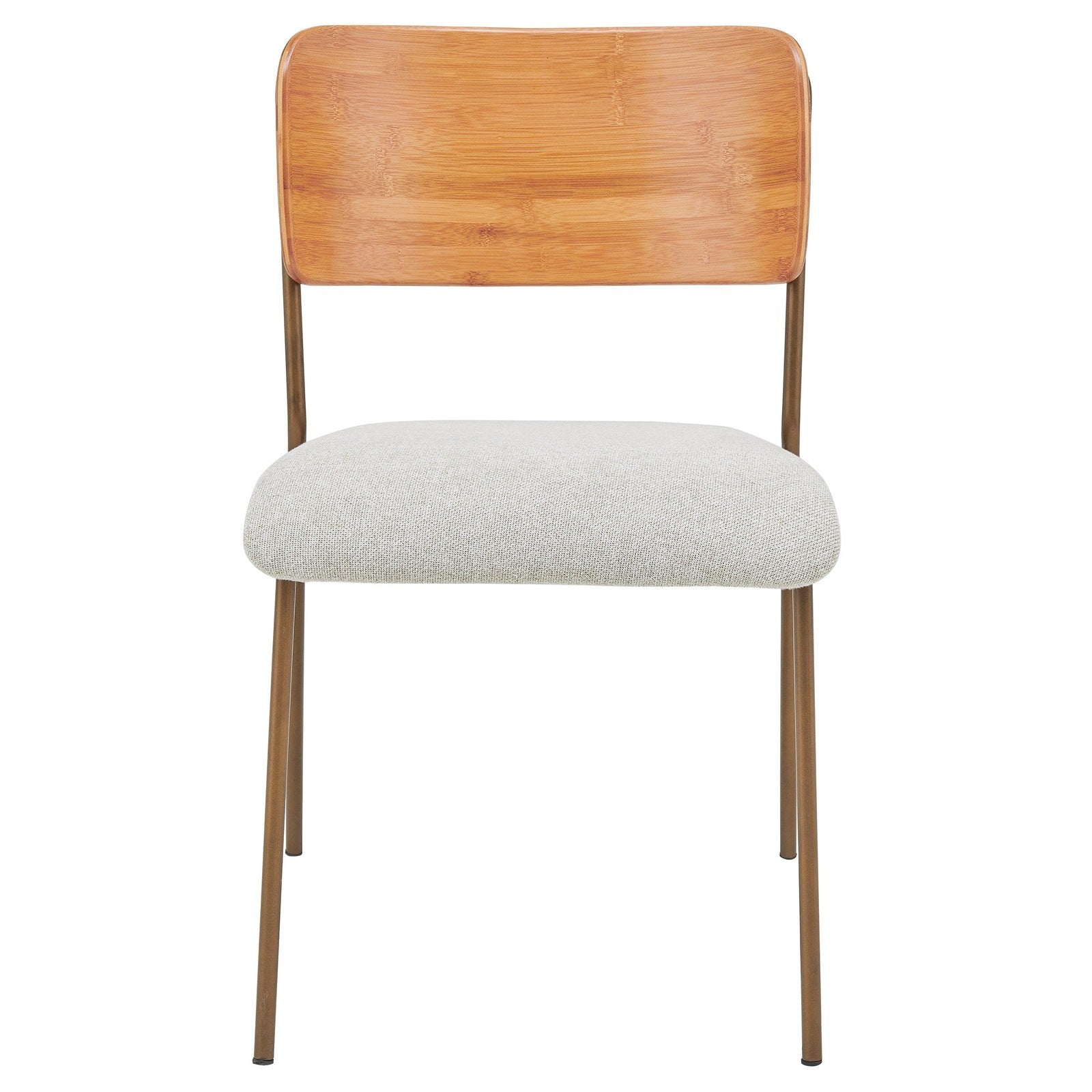 New Pacific Direct Leshia KD Fabric Bamboo Dining Side Chair, (Set of 2) -  1160028-406N