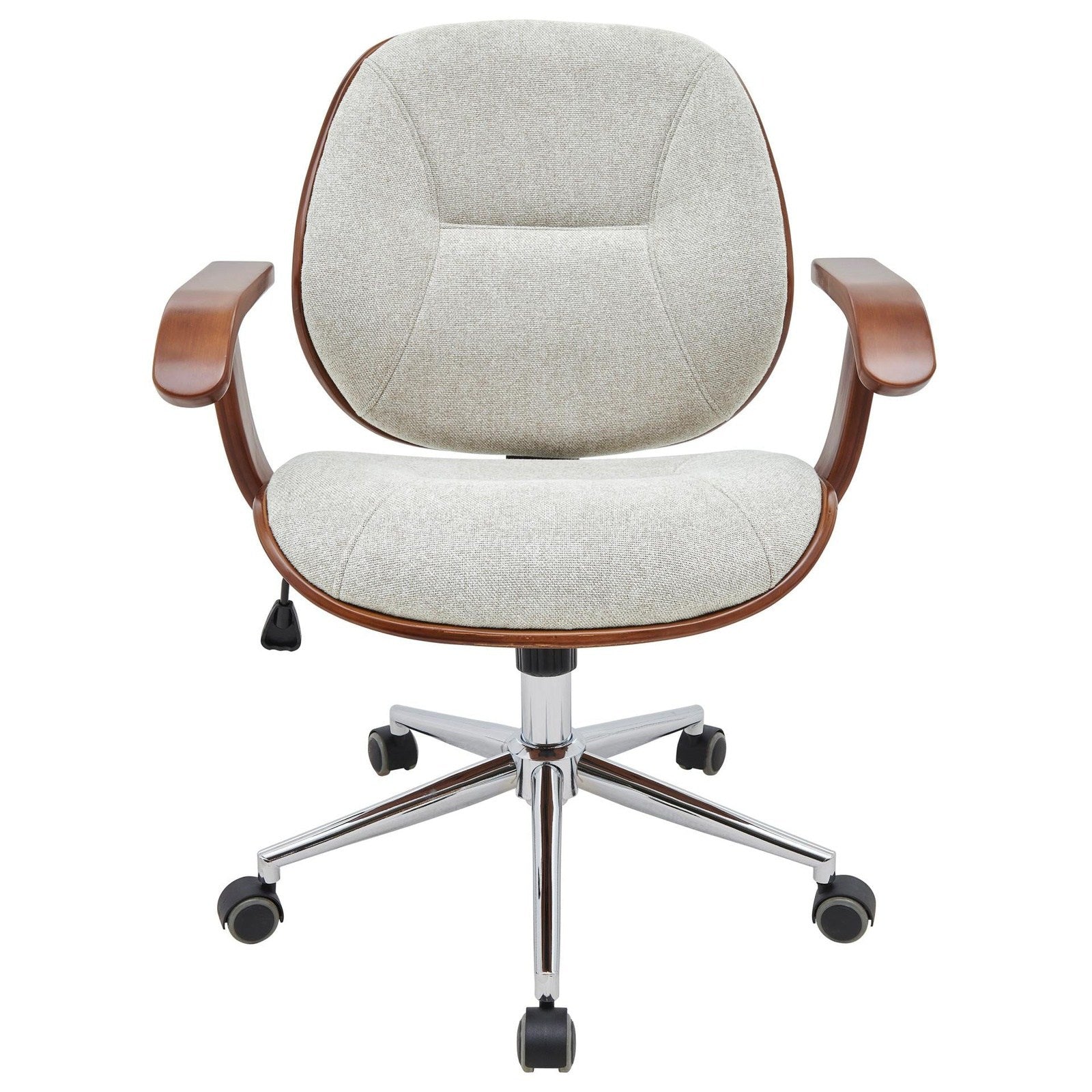 New Pacific Direct Samuel Fabric Bamboo Office Chair w/ Armrest  - 1160031-406WL