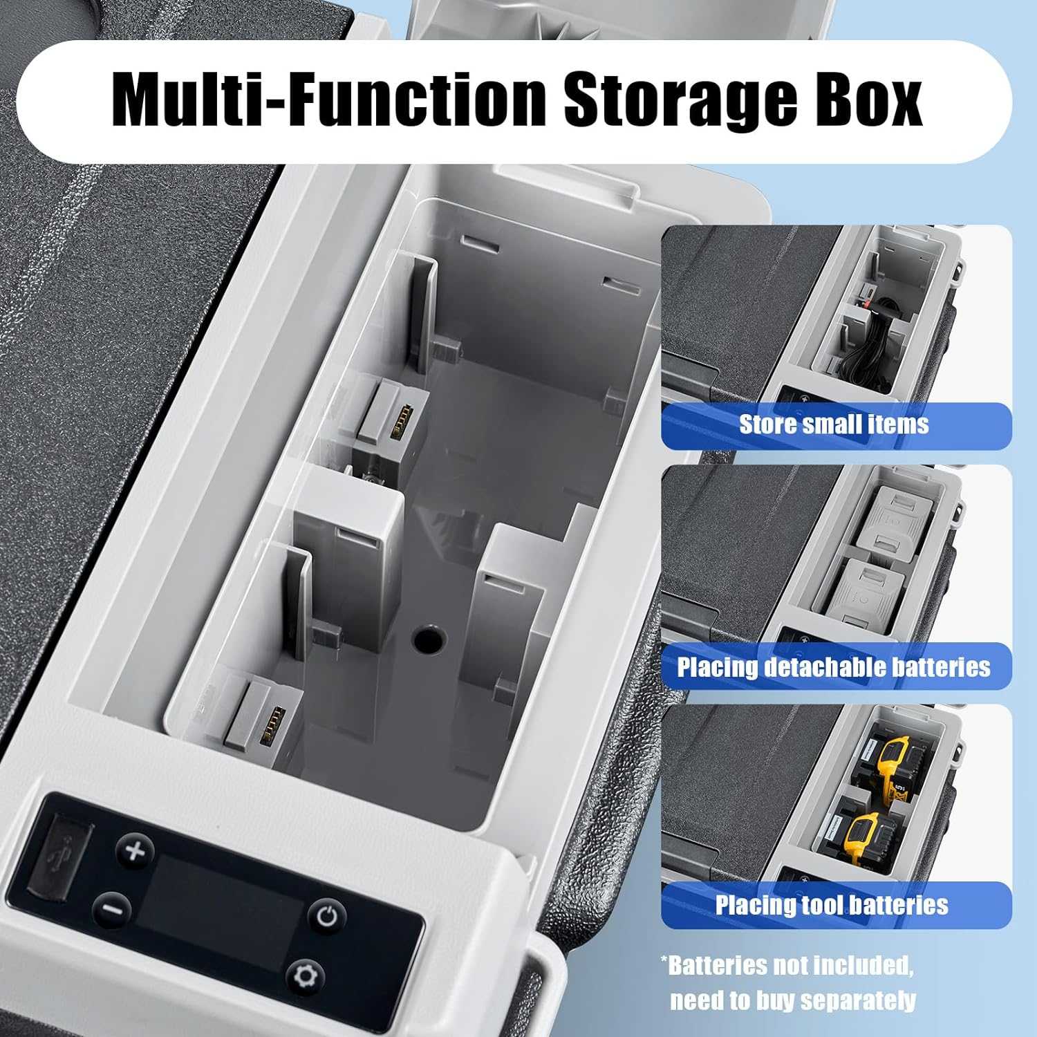 BODEGACOOLER 12 Volt Car Refrigerator Dual Zone Dual Doors 36QT - WD35