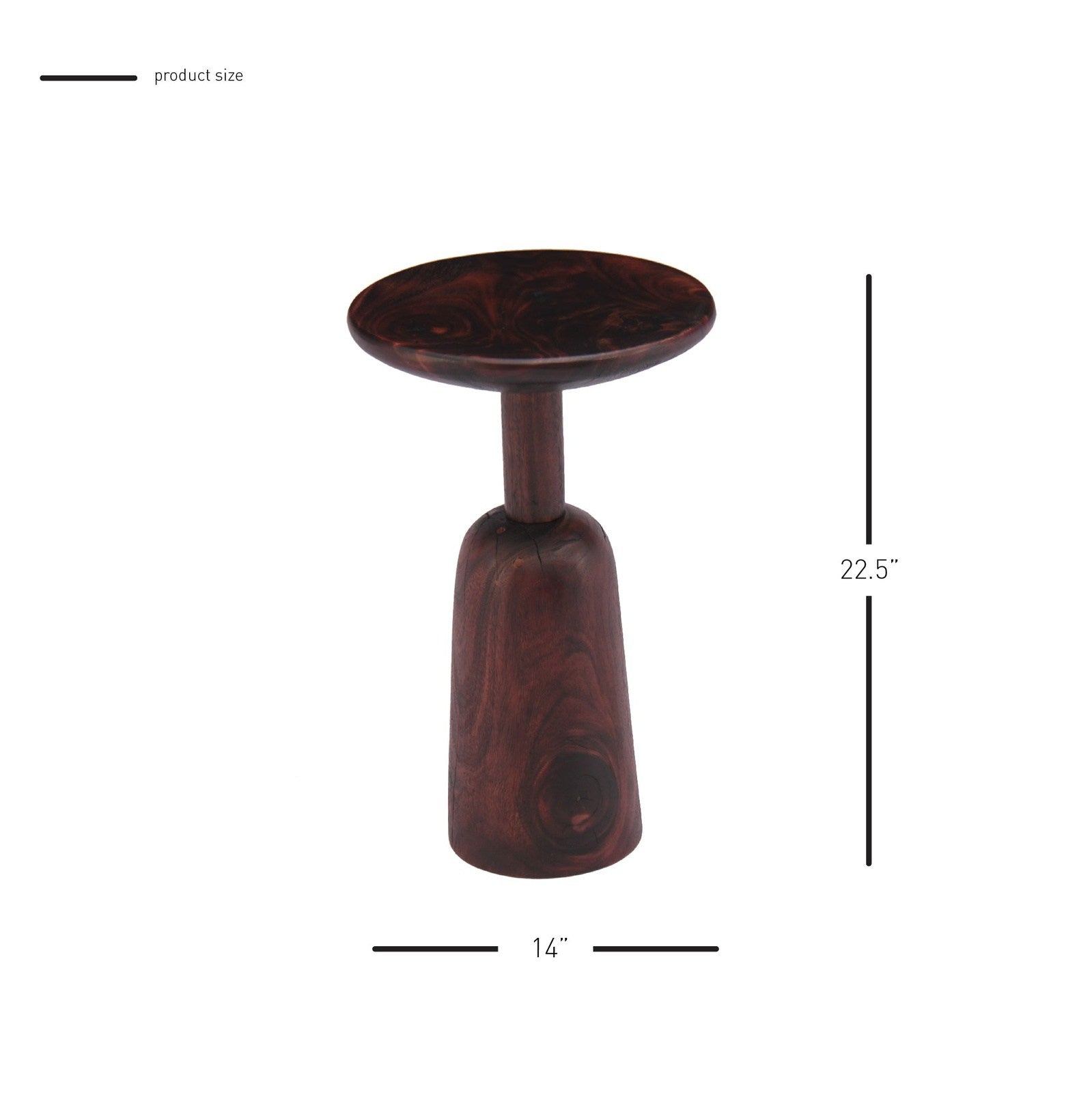 New Pacific Direct Kawhi KD Trembesi Side/ End Table  - 1210022-DB